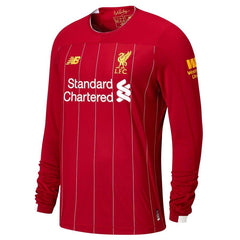 Liverpool New Balance Youth 2019/20 Home Replica Long Sleeve Jersey – Red 2019