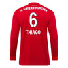 Image of Thiago Alcântara Bayern Munich 2019/20 Home Replica Long Sleeve Player Jersey – Red 2019