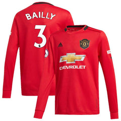 Eric Bailly Manchester United Youth 2019/20 Home Replica Long Sleeve Player Jersey – Red 2019