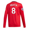 Image of Juan Mata Manchester United Youth 2019/20 Home Replica Long Sleeve Player Jersey – Red 2019