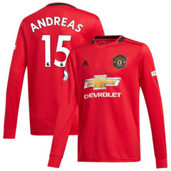 Andreas Pereira Manchester United Youth 2019/20 Home Replica Long Sleeve Player Jersey – Red 2019