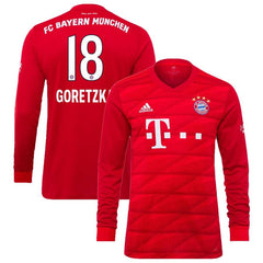 Leon Goretzka Bayern Munich 2019/20 Home Replica Long Sleeve Player Jersey – Red 2019