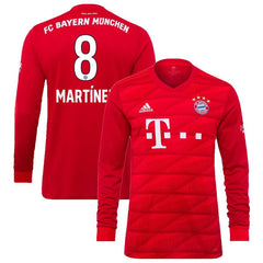 Javi Martínez Bayern Munich 2019/20 Home Replica Long Sleeve Player Jersey – Red 2019