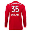 Image of Renato Sanches Bayern Munich 2019/20 Home Replica Long Sleeve Player Jersey – Red 2019