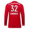 Image of Joshua Kimmich Bayern Munich 2019/20 Home Replica Long Sleeve Player Jersey – Red 2019