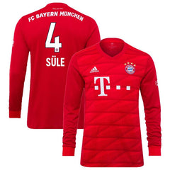 Niklas Süle Bayern Munich 2019/20 Home Replica Long Sleeve Player Jersey – Red 2019