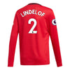 Image of Victor Lindelöf Manchester United Youth 2019/20 Home Replica Long Sleeve Player Jersey – Red 2019