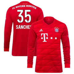 Renato Sanches Bayern Munich 2019/20 Home Replica Long Sleeve Player Jersey – Red 2019