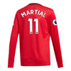 Image of Anthony Martial Manchester United Youth 2019/20 Home Replica Long Sleeve Player Jersey – Red 2019