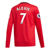 Image of Alexis Sánchez Manchester United Youth 2019/20 Home Replica Long Sleeve Player Jersey – Red 2019