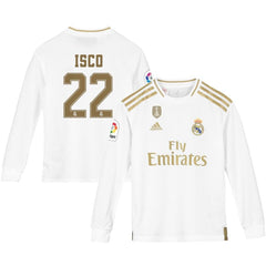 Francisco Román Alarcón Real Madrid Youth 2019/20 Home Replica Long Sleeve Player Jersey – White 2019