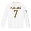 Image of Mariano Díaz Mejía Real Madrid Youth 2019/20 Home Replica Long Sleeve Player Jersey – White 2019