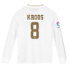 Image of Toni Kroos Real Madrid Youth 2019/20 Home Replica Long Sleeve Player Jersey – White 2019