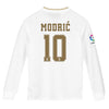 Image of Luka Modric Real Madrid Youth 2019/20 Home Replica Long Sleeve Player Jersey – White 2019