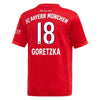 Image of Leon Goretzka Bayern Munich 2019/20 Home Replica Player Jersey – Red 2019