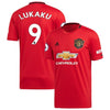 Image of Romelu Lukaku Manchester United 2019/20 Home Replica Player Jersey – Red 2019