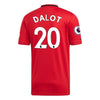 Image of Diogo Dalot Manchester United 2019/20 Home Replica Player Jersey – Red 2019