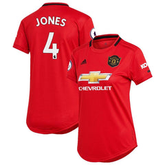 Phil Jones Manchester United Women's 2019/20 Home Replica Player Jersey – Red 2019