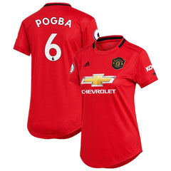 Paul Pogba Manchester United Women's 2019/20 Home Replica Player Jersey – Red 2019