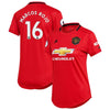 Image of Marcos Rojo Manchester United Women's 2019/20 Home Replica Player Jersey – Red 2019