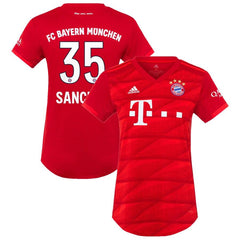 Renato Sanches Bayern Munich Women's 2019/20 Home Replica Player Jersey – Red 2019