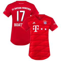 Jérôme Boateng Bayern Munich Women's 2019/20 Home Replica Player Jersey – Red 2019