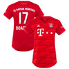 Image of Jérôme Boateng Bayern Munich Women's 2019/20 Home Replica Player Jersey – Red 2019