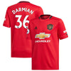 Image of Matteo Darmian Manchester United Youth 2019/20 Home Replica Player Jersey – Red 2019