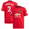 Image of Victor Lindelöf Manchester United Youth 2019/20 Home Replica Player Jersey – Red 2019