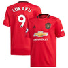 Image of Romelu Lukaku Manchester United Youth 2019/20 Home Replica Player Jersey – Red 2019