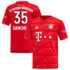 Image of Renato Sanches Bayern Munich Youth 2019/20 Home Replica Player Jersey – Red 2019