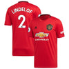 Image of Victor Lindelöf Manchester United 2019/20 Home Replica Player Jersey – Red 2019