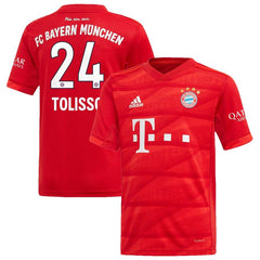 Corentin Tolisso Bayern Munich Youth 2019/20 Home Replica Player Jersey – Red 2019