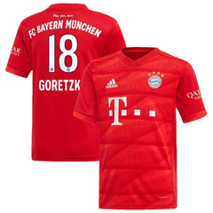 Leon Goretzka Bayern Munich Youth 2019/20 Home Replica Player Jersey – Red 2019