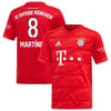 Image of Javi Martínez Bayern Munich Youth 2019/20 Home Replica Player Jersey – Red 2019