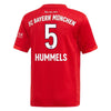 Image of Mats Hummels Bayern Munich Youth 2019/20 Home Replica Player Jersey – Red 2019