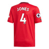 Image of Phil Jones Manchester United Youth 2019/20 Home Replica Player Jersey – Red 2019