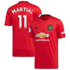 Image of Anthony Martial Manchester United 2019/20 Home Replica Player Jersey – Red 2019