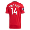 Image of Jesse Lingard Manchester United 2019/20 Home Replica Player Jersey – Red 2019