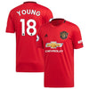 Image of Ashley Young Manchester United 2019/20 Home Replica Player Jersey – Red 2019