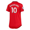 Image of Marcus Rashford Manchester United Women's 2019/20 Home Replica Player Jersey – Red 2019