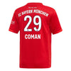 Image of Kingsley Coman Bayern Munich 2019/20 Home Replica Player Jersey – Red 2019