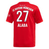 Image of David Alaba Bayern Munich 2019/20 Home Replica Player Jersey – Red 2019