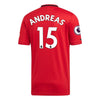 Image of Andreas Pereira Manchester United 2019/20 Home Replica Player Jersey – Red 2019