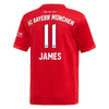 Image of James Rodríguez Bayern Munich 2019/20 Home Replica Player Jersey – Red 2019