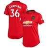 Image of Matteo Darmian Manchester United Women's 2019/20 Home Replica Player Jersey – Red 2019