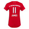 Image of James Rodríguez Bayern Munich Women's 2019/20 Home Replica Player Jersey – Red 2019