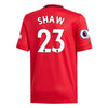 Image of Luke Shaw Manchester United Youth 2019/20 Home Replica Player Jersey – Red 2019