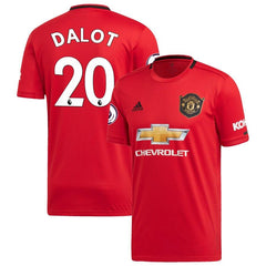 Diogo Dalot Manchester United 2019/20 Home Replica Player Jersey – Red 2019