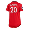 Image of Diogo Dalot Manchester United Women's 2019/20 Home Replica Player Jersey – Red 2019